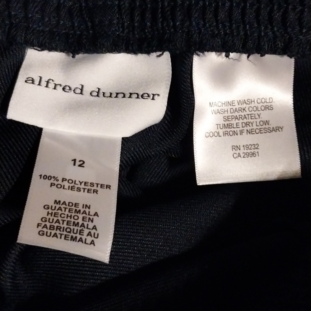 Alfred Dunner All Around Elastic Waist Polyester Pants NWT Size 12 - Picture 6 of 8